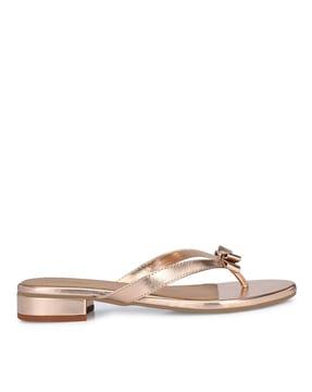 t-strap sandals with faux leather upper