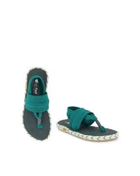 t-strap sling-back sandals