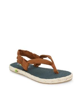 t-strap slingback sandals