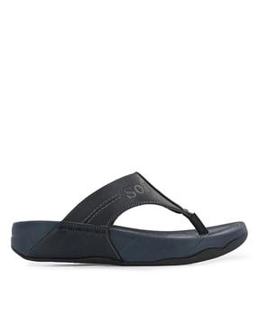 t-strap slip-on flip flops