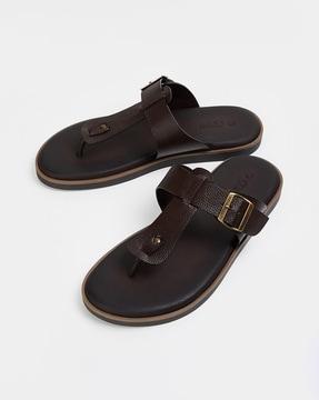 t-strap slip-on flip flops