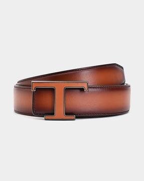 t timeless belt in leather