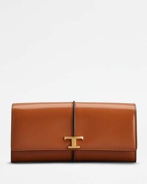 t timeless wallet in leather