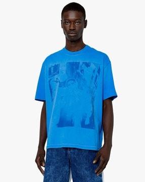 t-wash-g4 graphic print loose fit crew-neck t-shirt