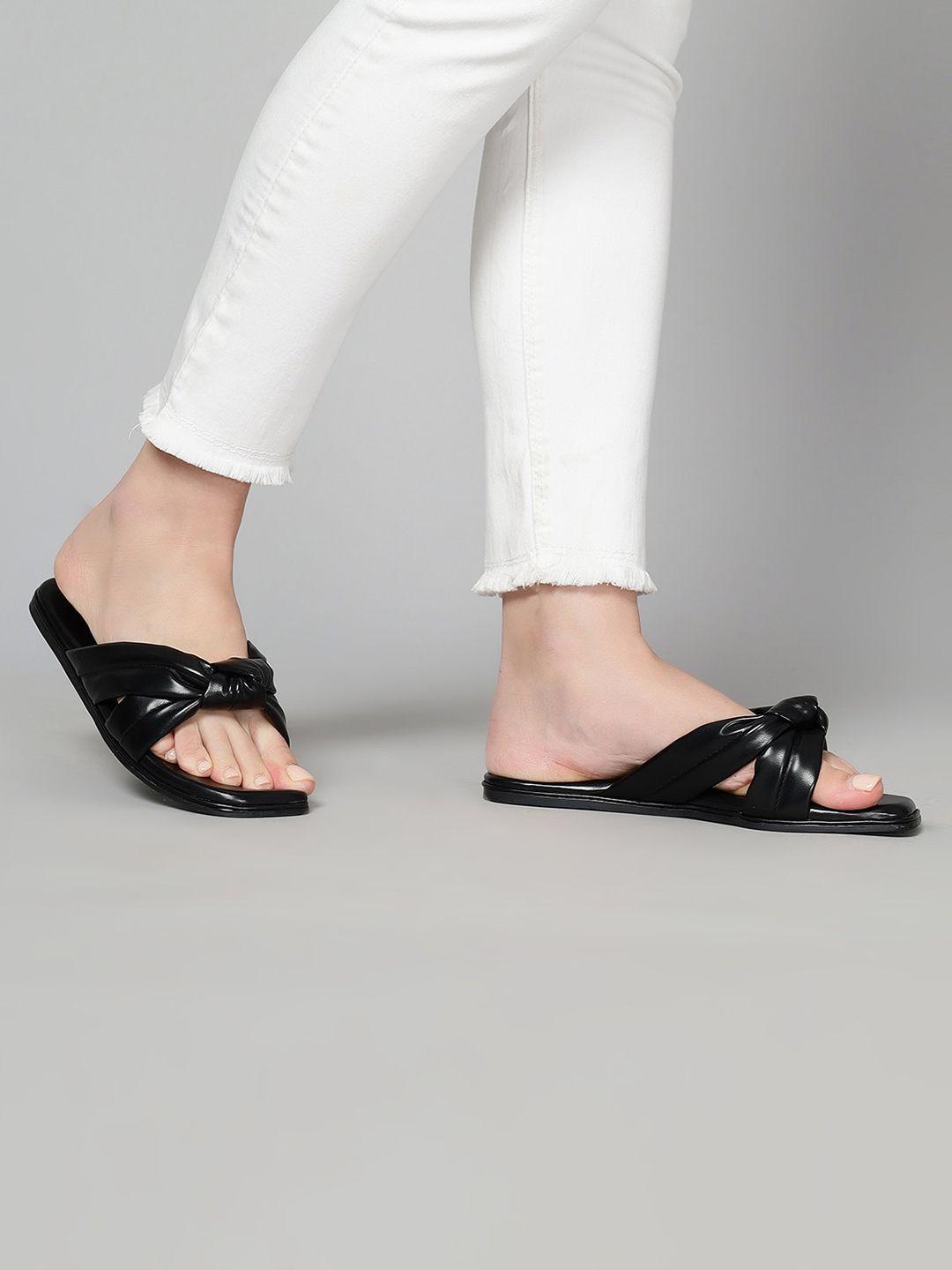 t.eleven no back strap open toe flats