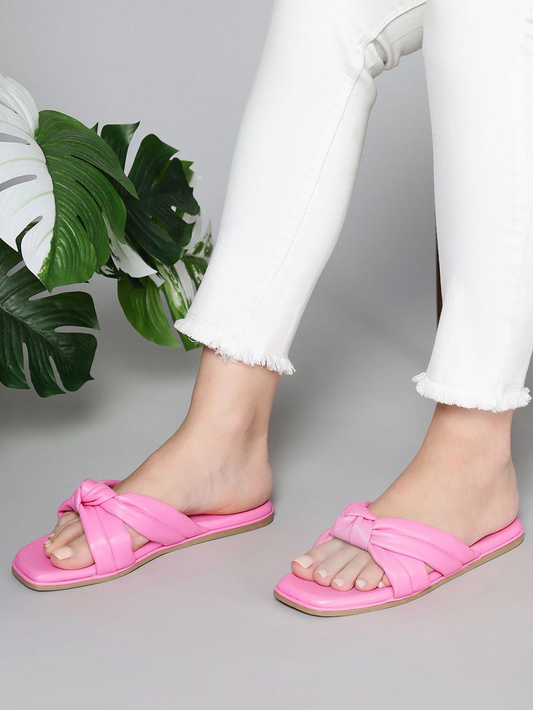 t.eleven open toe flats