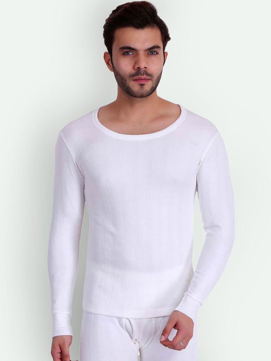 t.t. ribbed round neck long sleeves slim fit thermal top