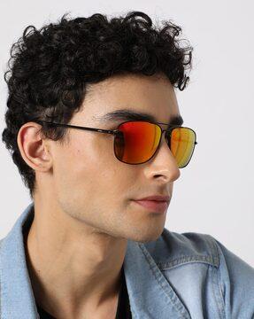 t1500a uv-protected full-rim aviator sunglasses