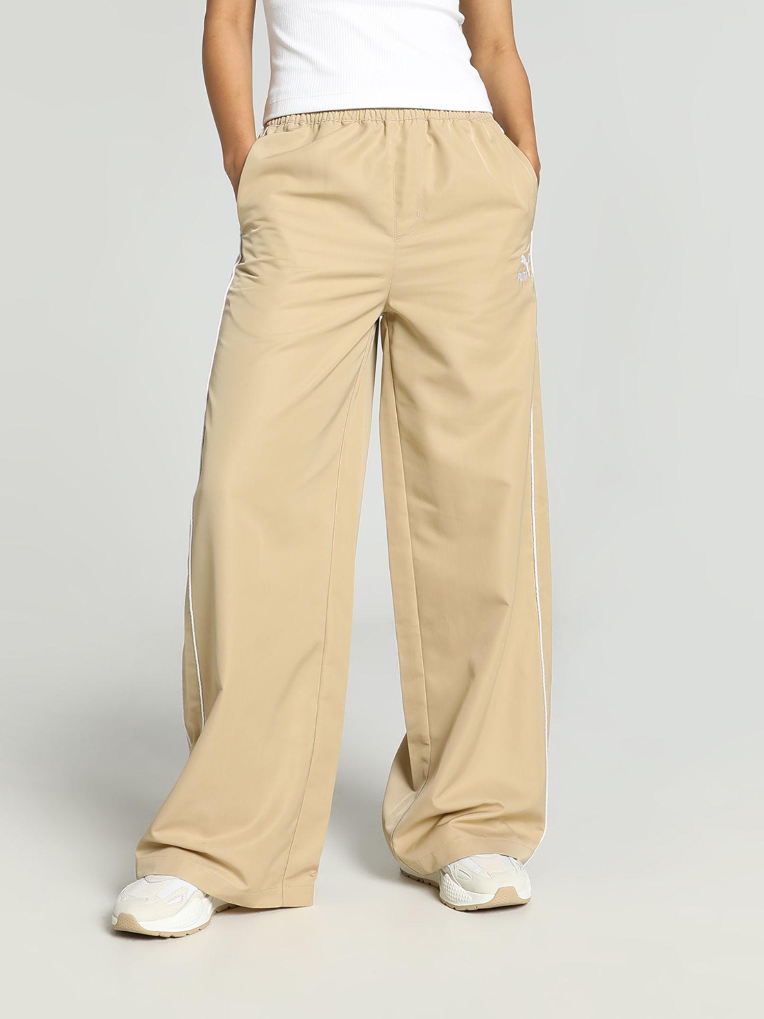 t7 relaxed womens beige trackpant