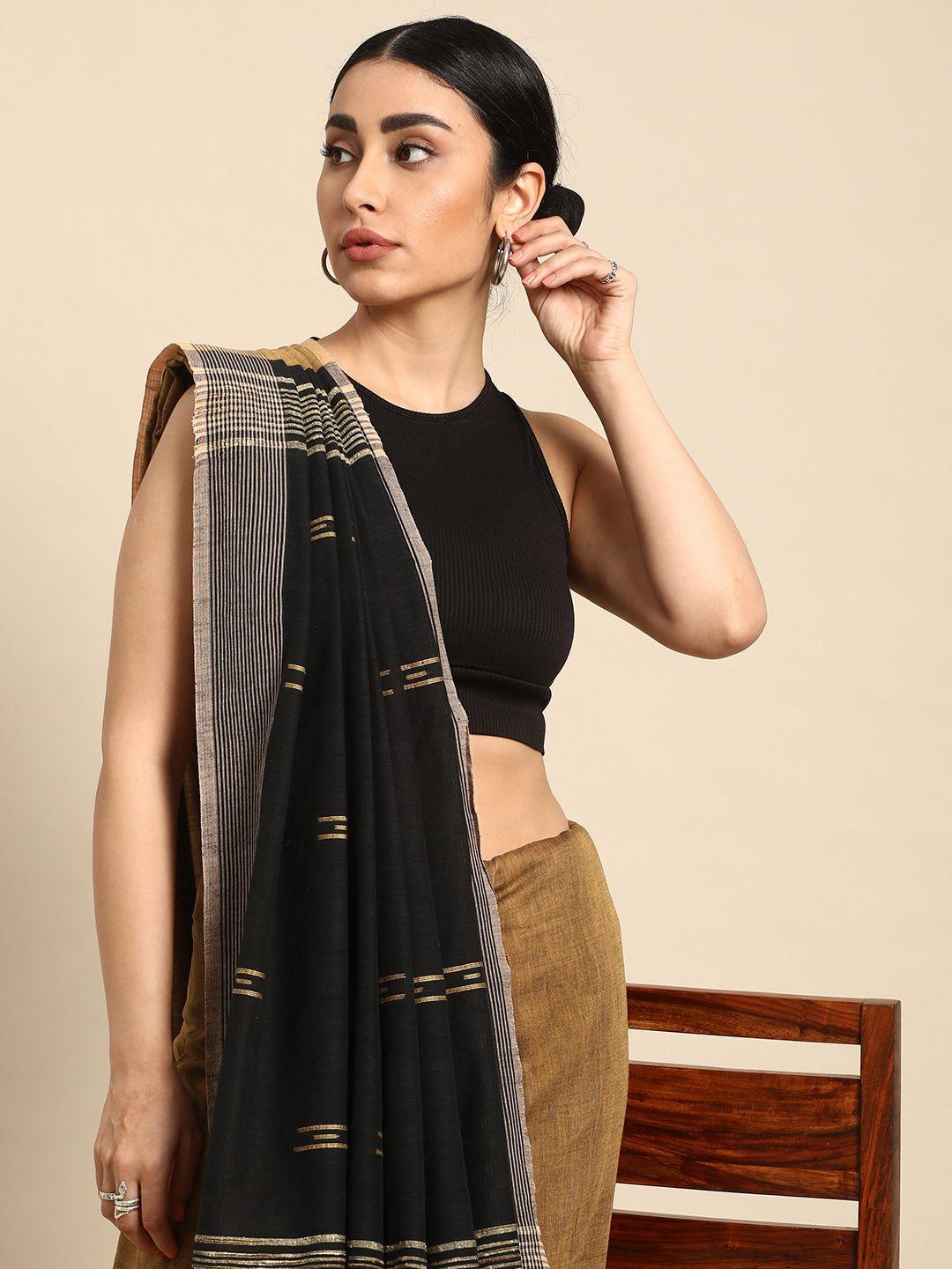 taavi woven design pure cotton sustainable handloom saree