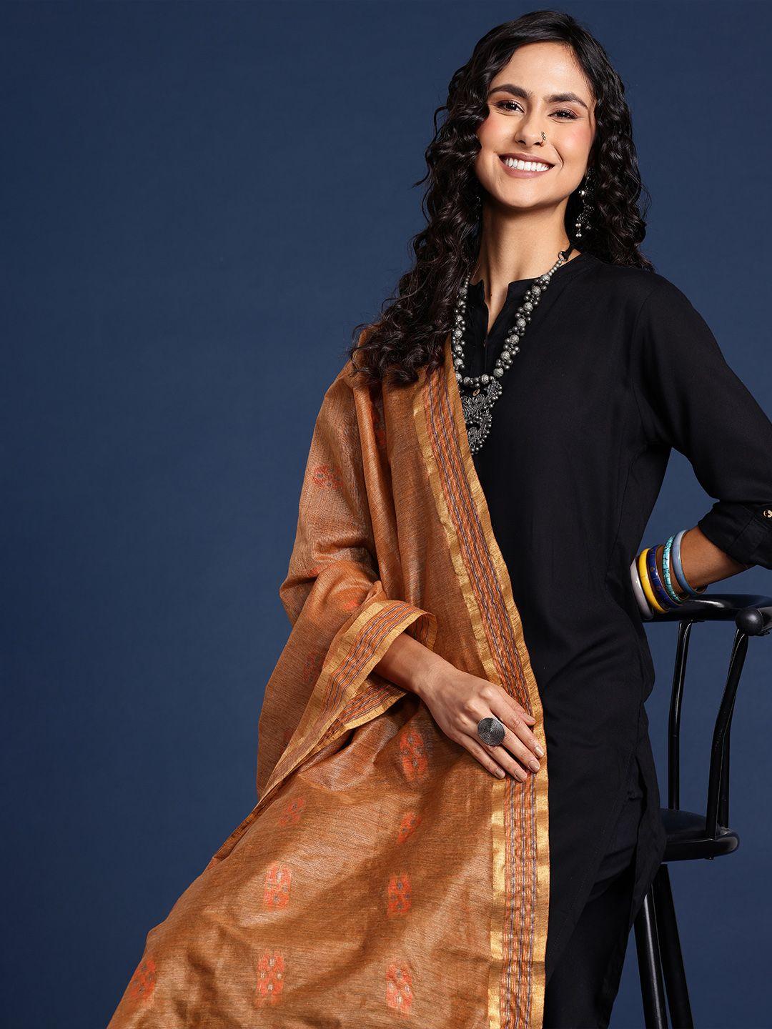 taavi abstract woven design dupatta