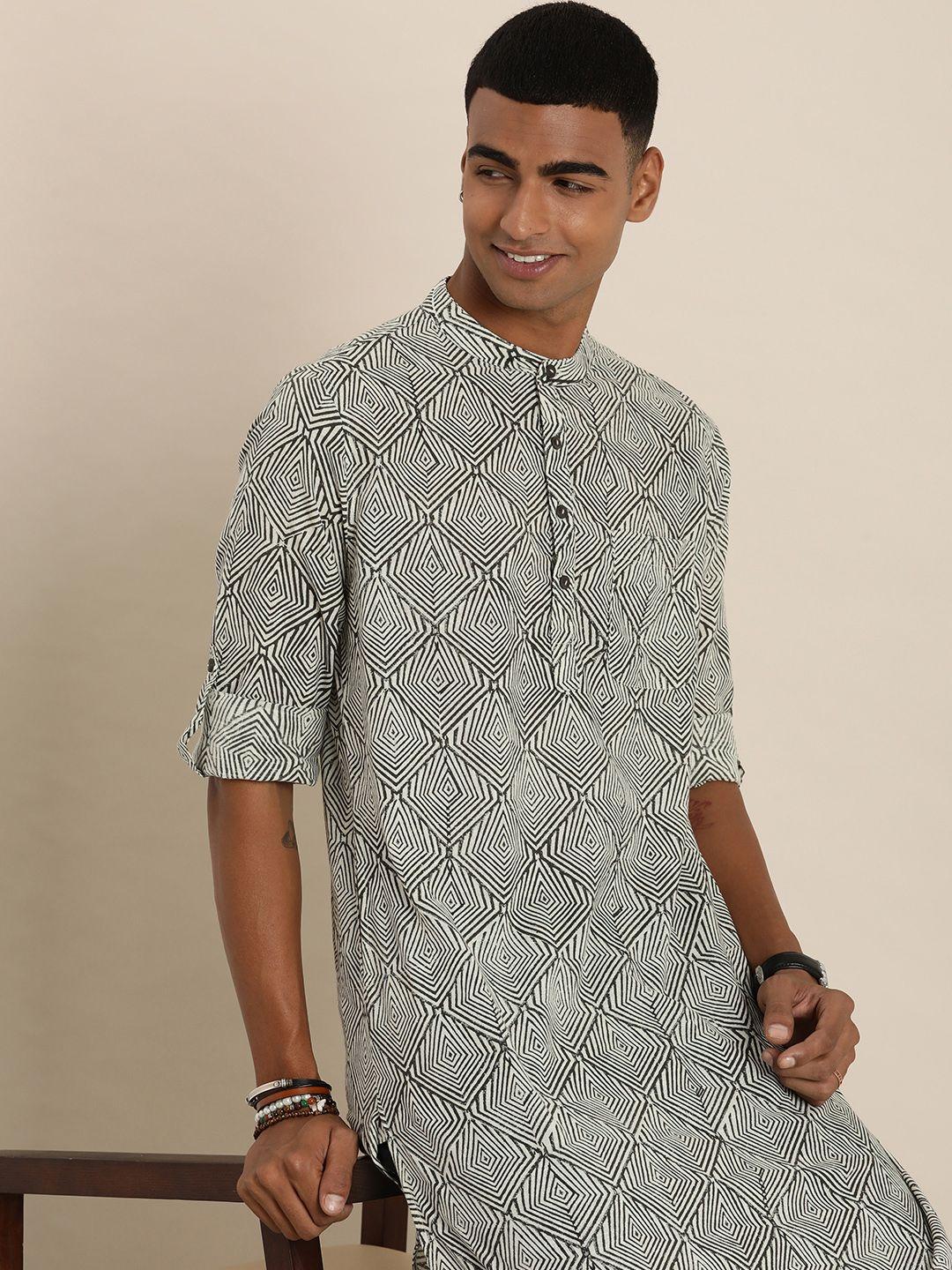 taavi bagru printed pure cotton kurta