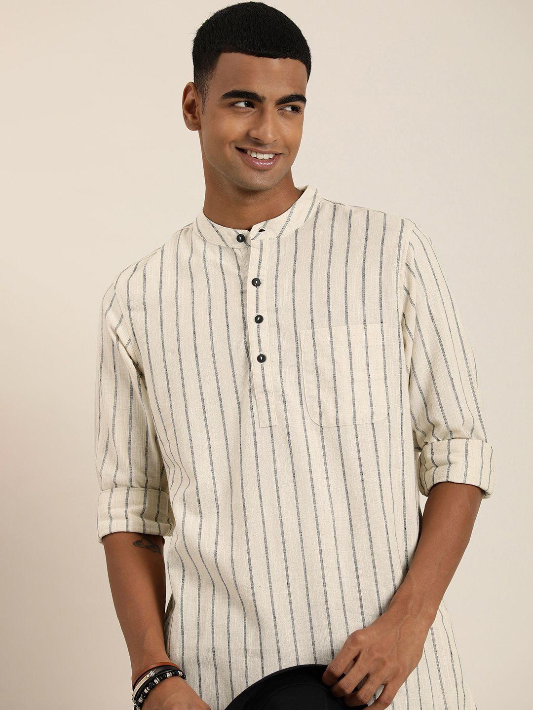 taavi bagru striped pure cotton kurta