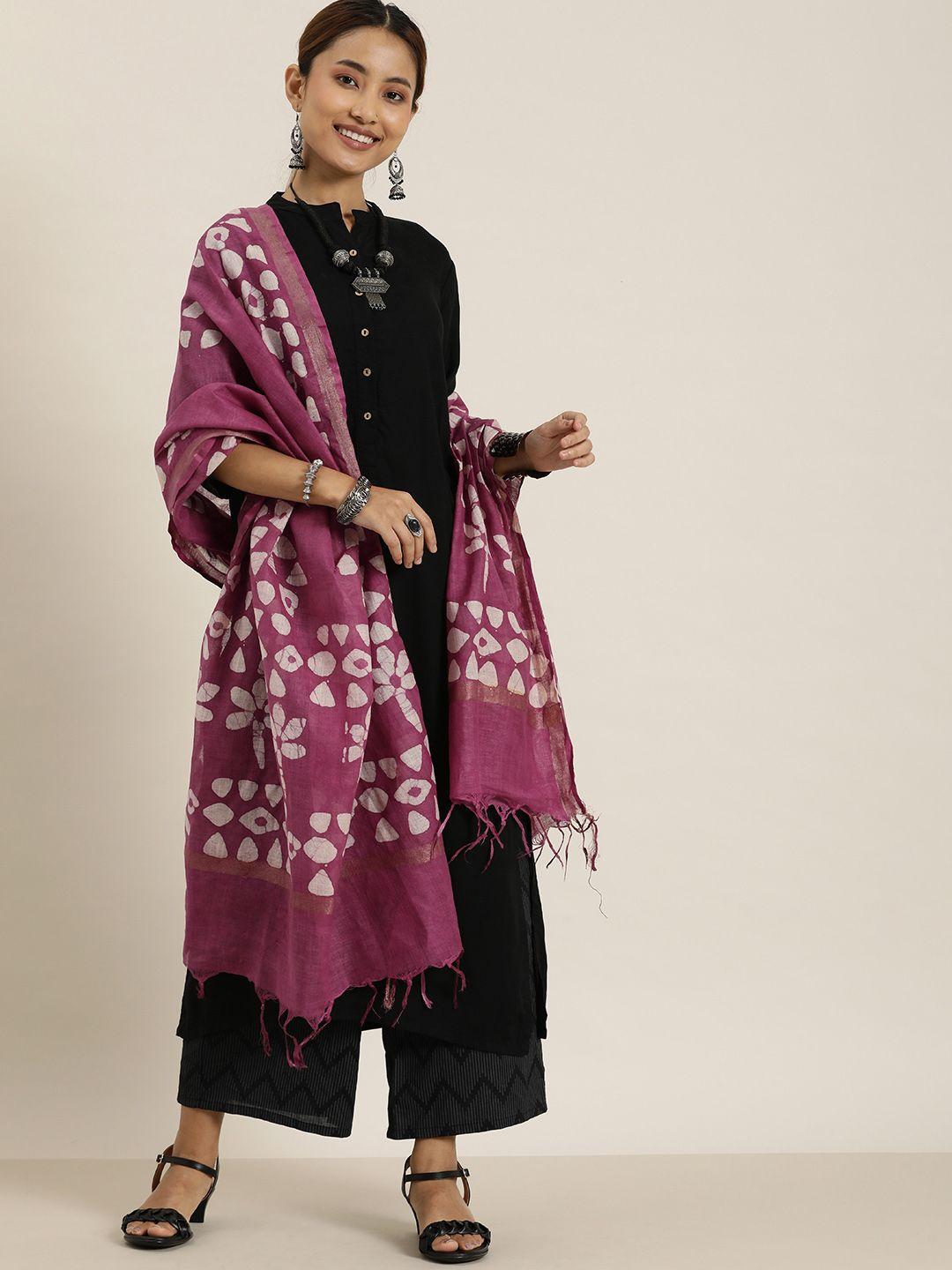 taavi dyed pure cotton batik bhagalpuri handloom dupatta
