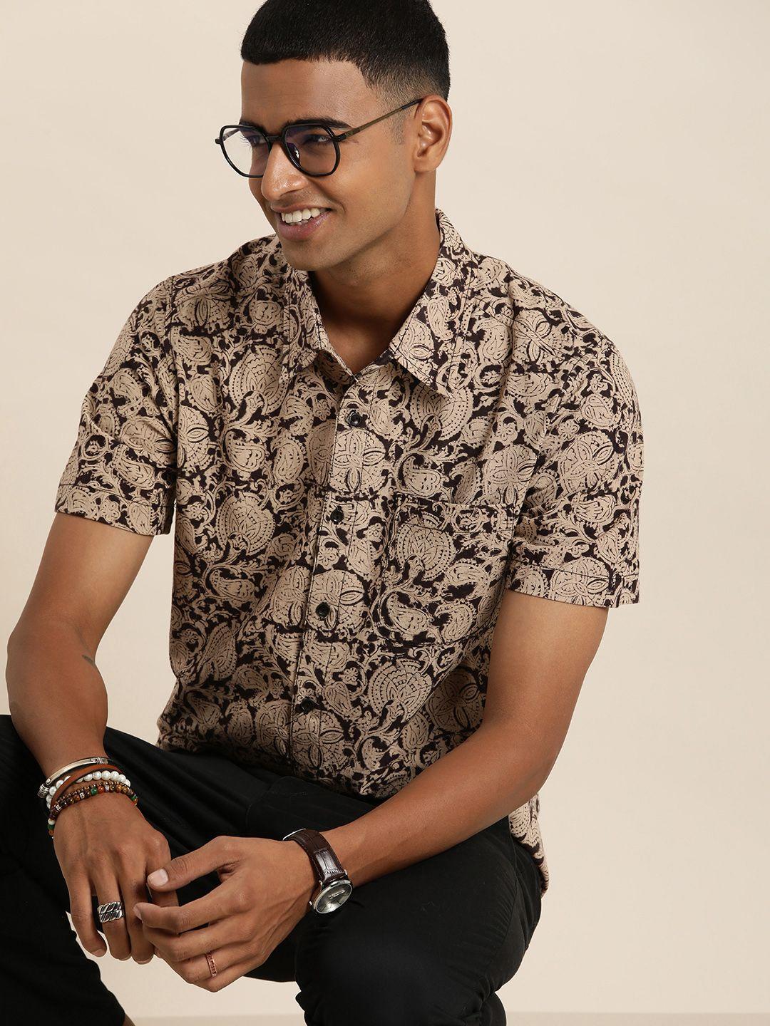 taavi kalamkari printed casual shirt