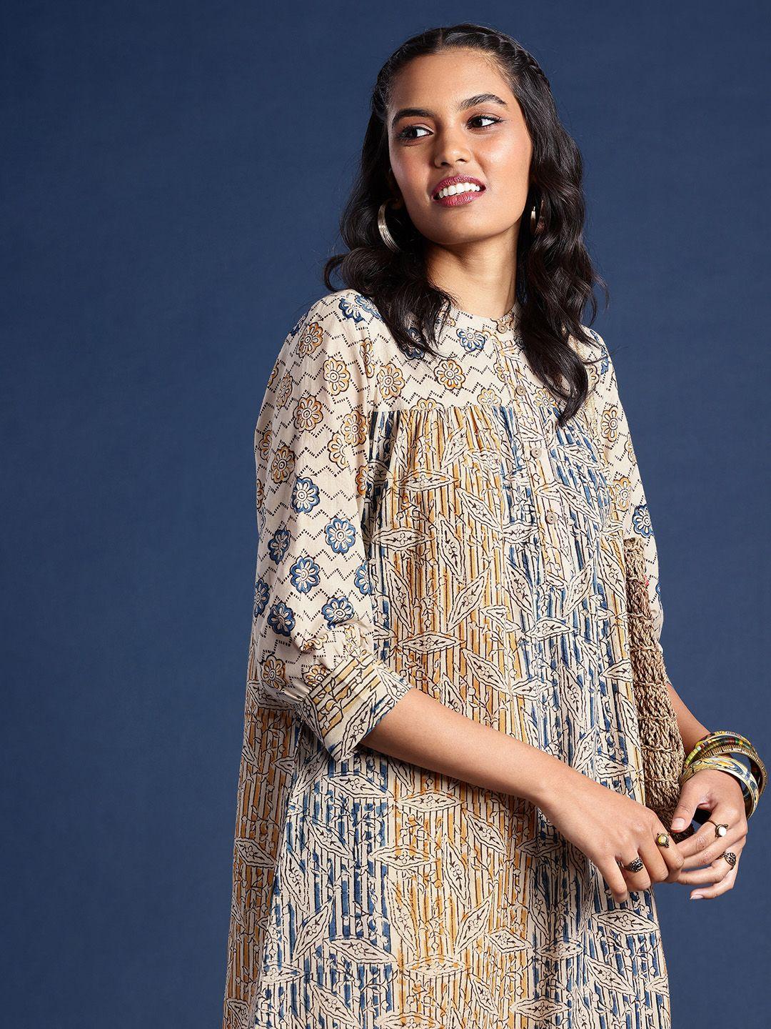 taavi kalamkari pure cotton ethnic motifs printed kurta