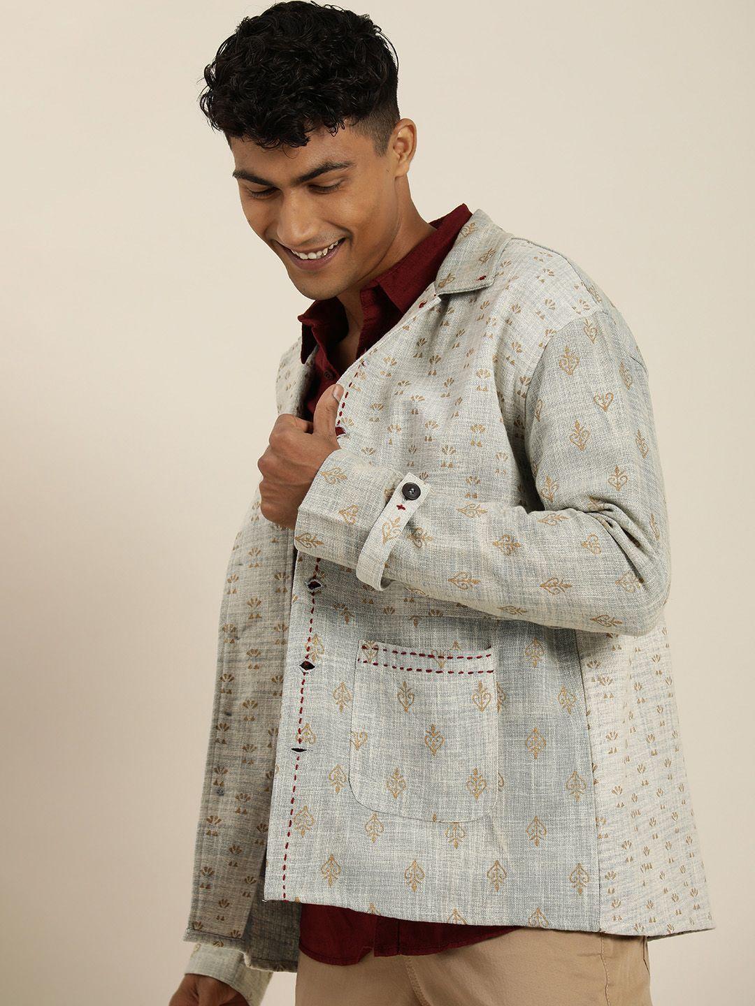 taavi printed outer wear tailored jacket