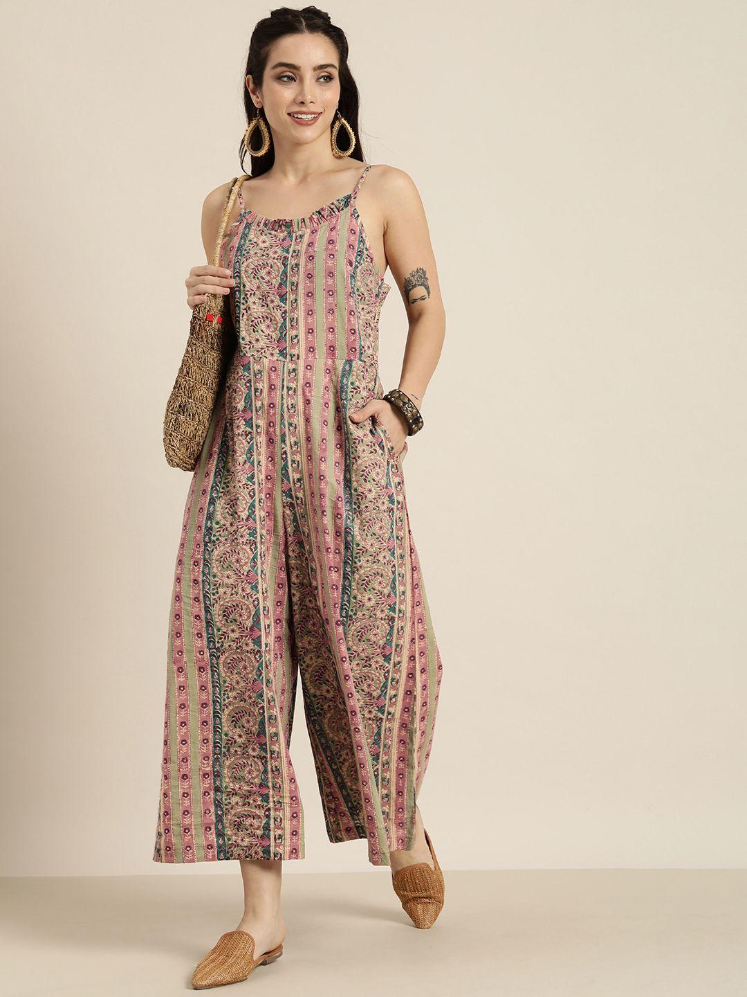 taavi sanganeri printed pure cotton ethnic jumpsuit