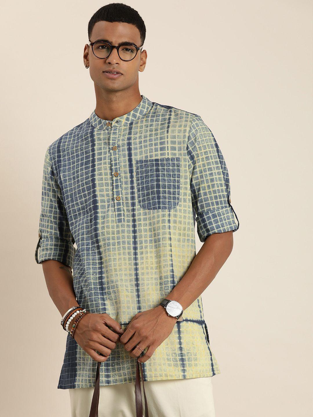 taavi shibori dyed pure cotton kurta