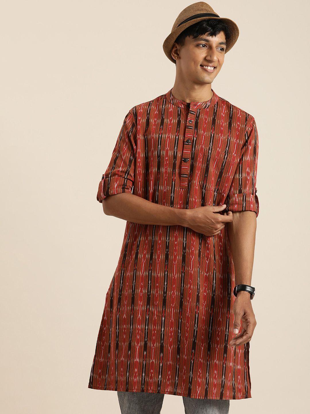 taavi striped ikat kurta