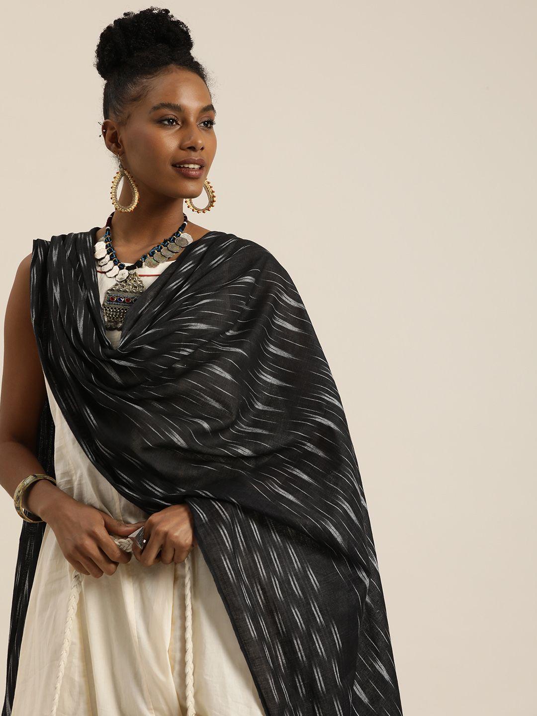 taavi woven design ikat dupatta