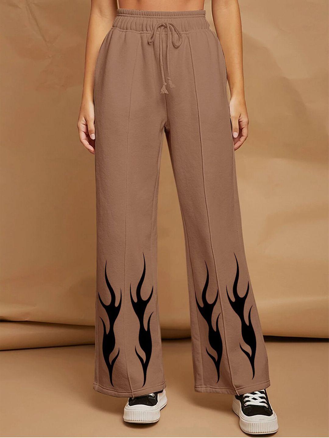 tabadtod women abstract printed relaxed trousers