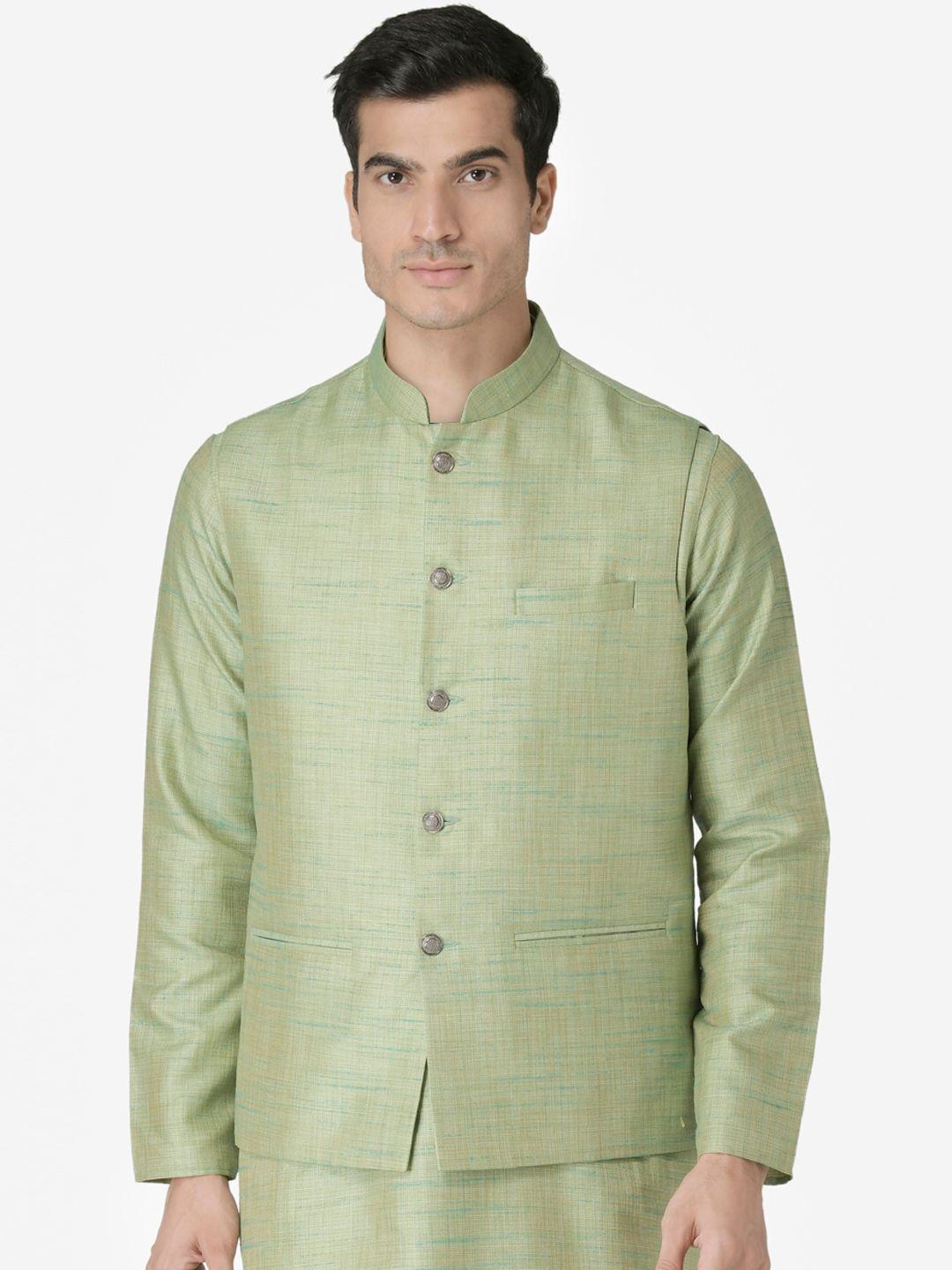 tabard-men-green-nehru-jacket