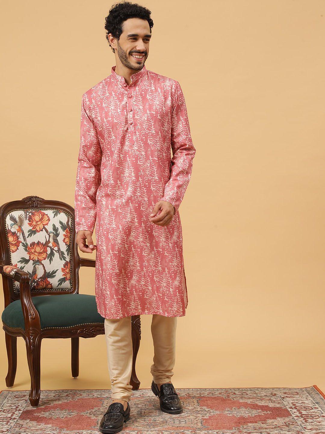 tabard abstract printed pure cotton straight kurta