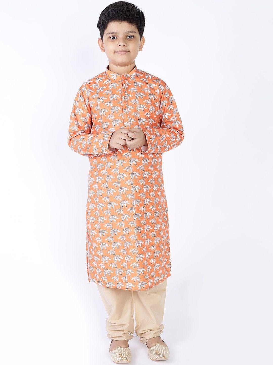 tabard boys ethnic motifs printed kurta