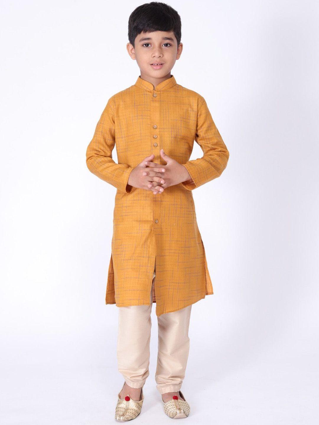 tabard boys mandarin collar cotton kurta