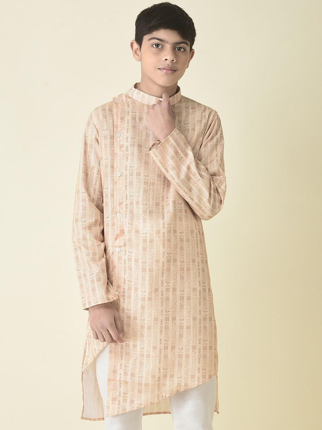 tabard boys tribal printed cotton kurta