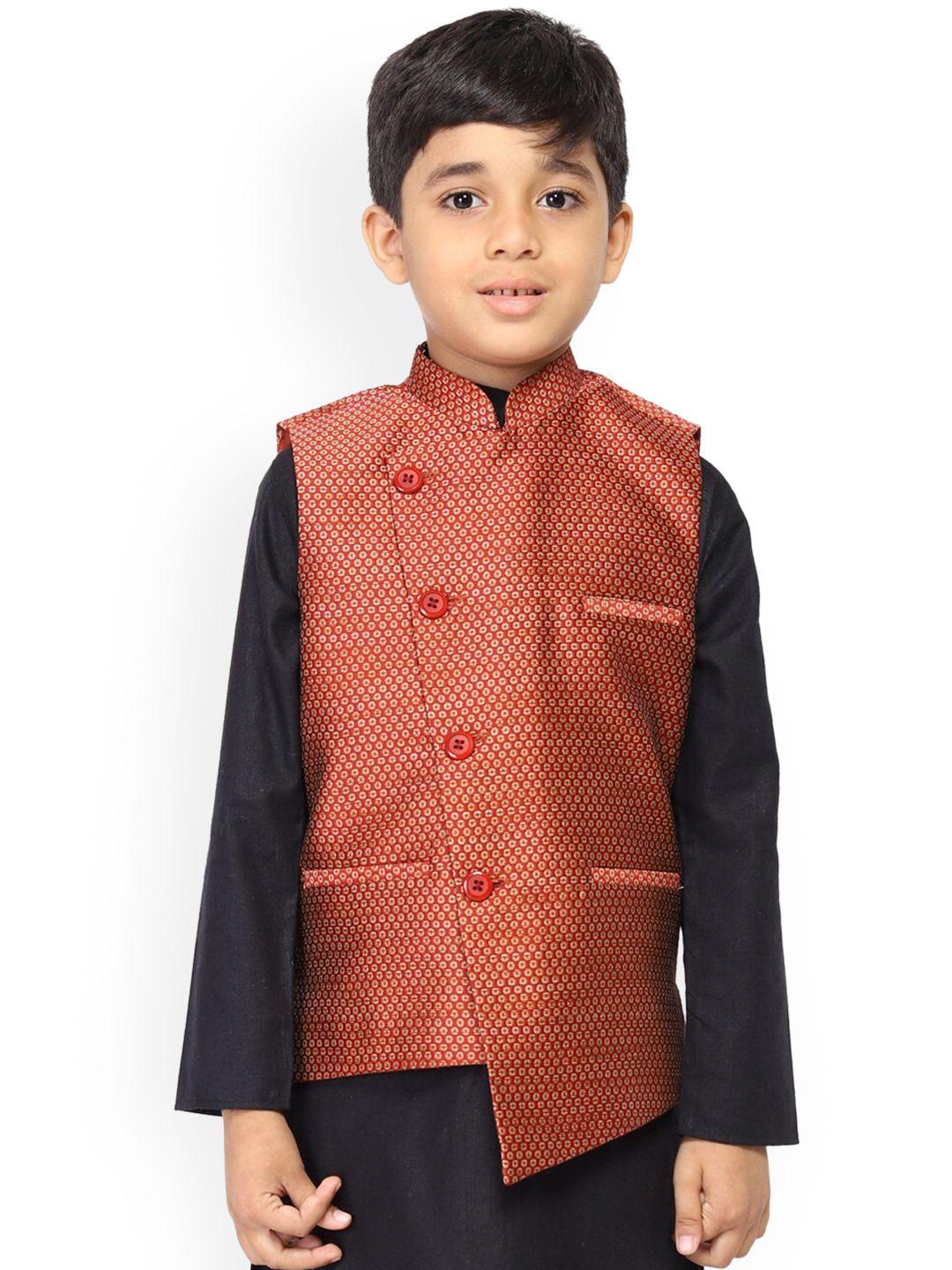 tabard boys woven design nehru jacket