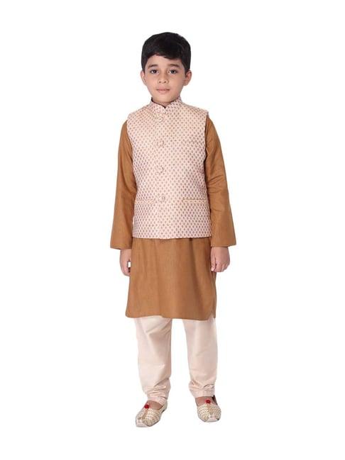 tabard ethnic kurta set with nehru jacket for kids