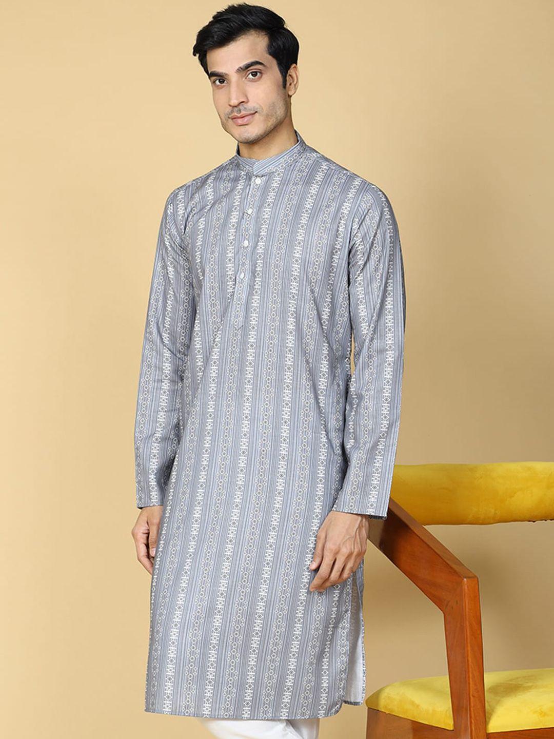 tabard ethnic motifs mandarin collar cotton kurta