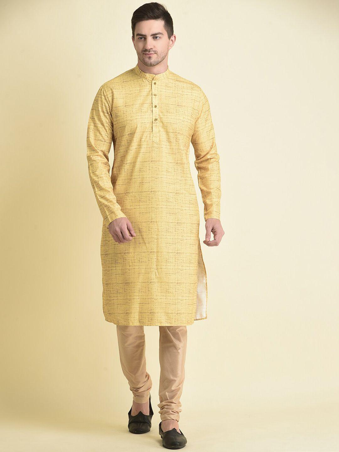 tabard men printed pure cotton kurta with pyjama set