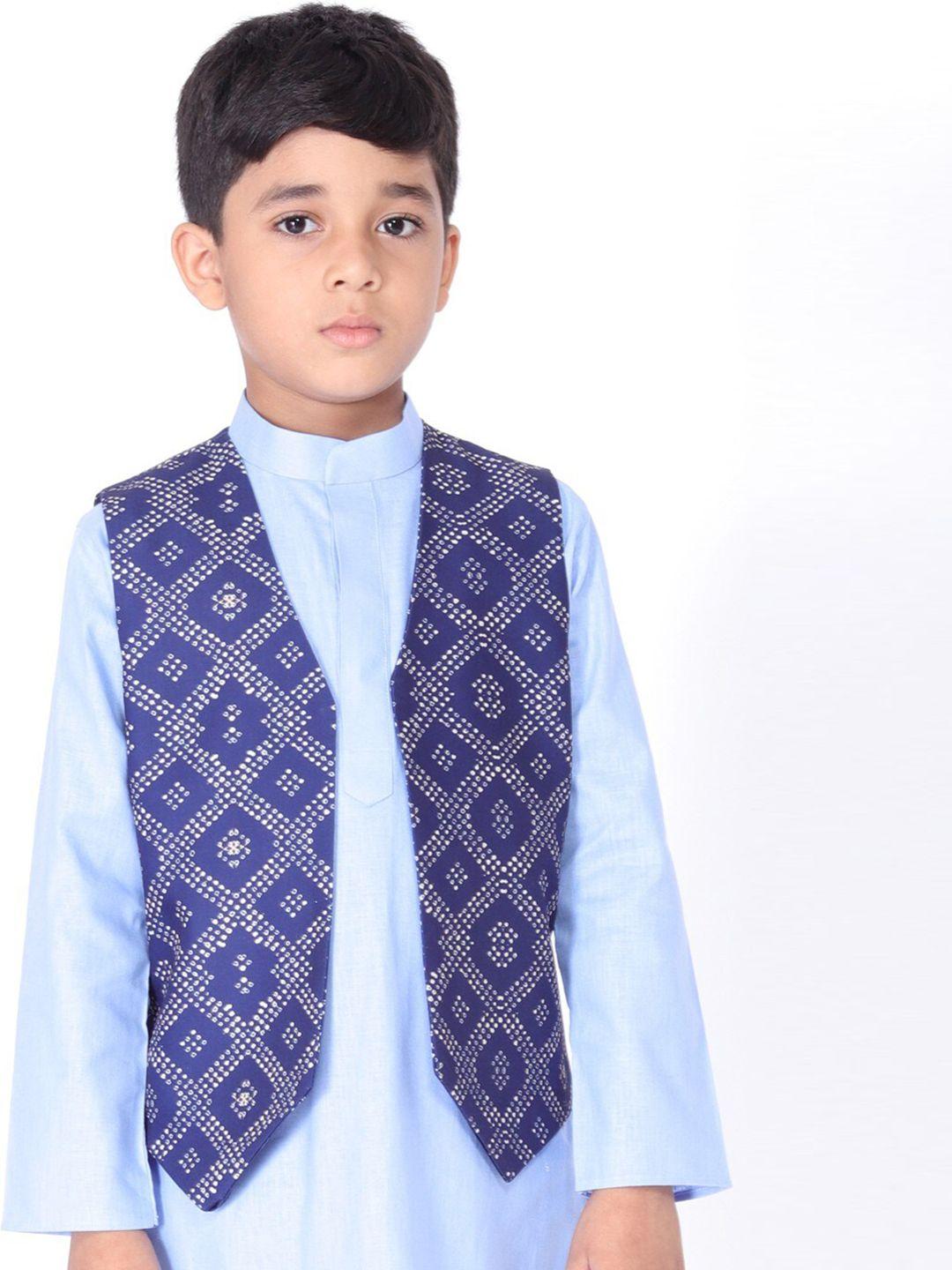 tabard printed woven pure cotton nehru jacket