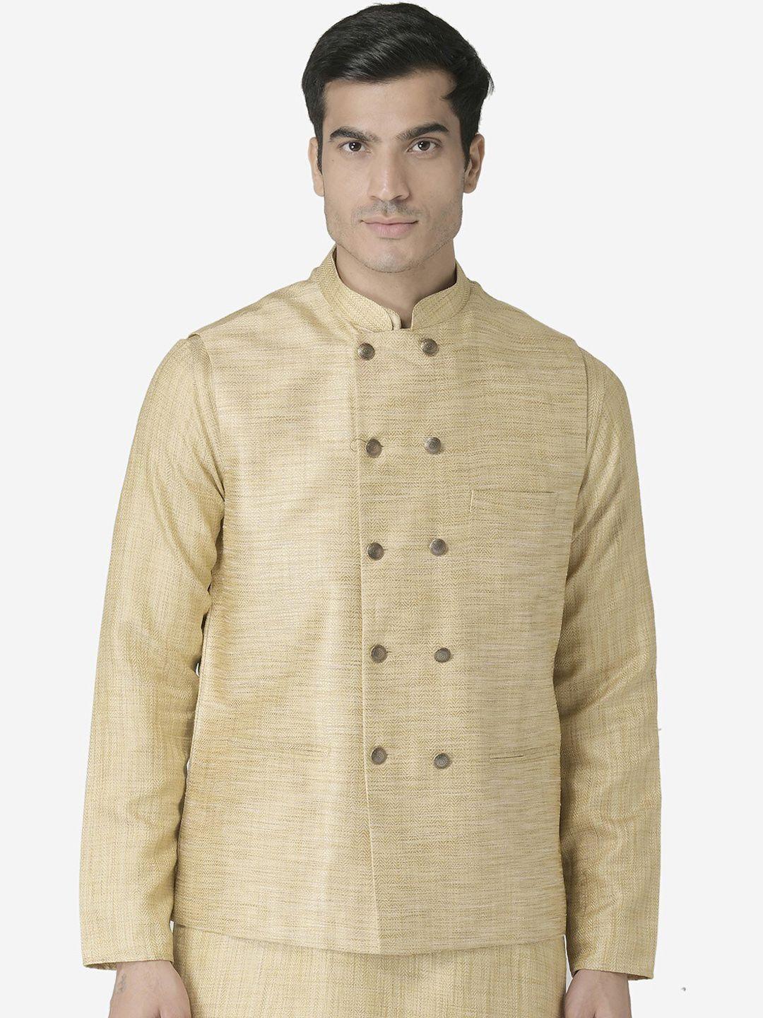 tabard woven ethnic nehru jacket