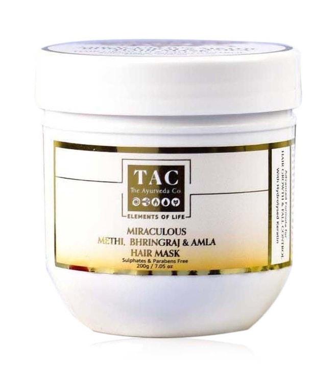 tac - the ayurveda co. miraculous methi & amla hair mask - 200 gm