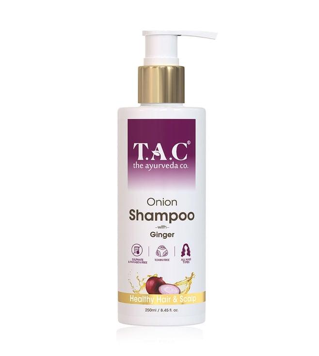 tac - the ayurveda co. onion hair shampoo for hair growth & hair fall control - 250 ml