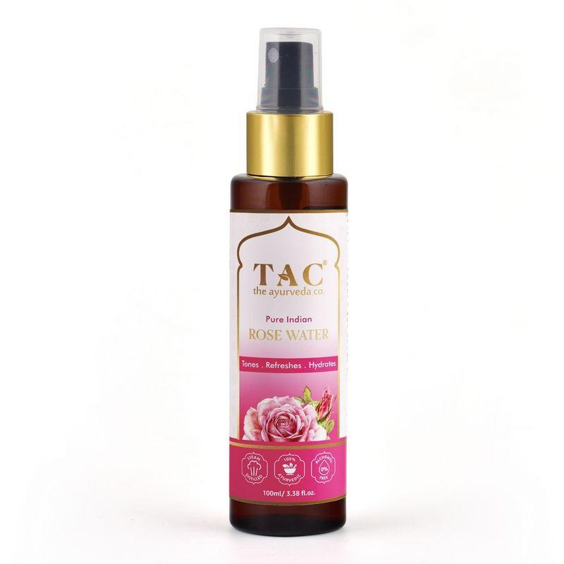 tac - the ayurveda co. pure indian rose water toner for toning & hydration