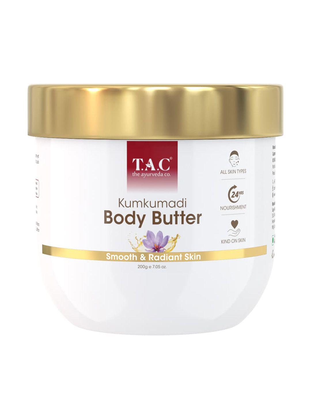 tac - the ayurveda co. kumkumadi body butter for smooth & radiant skin 200 g