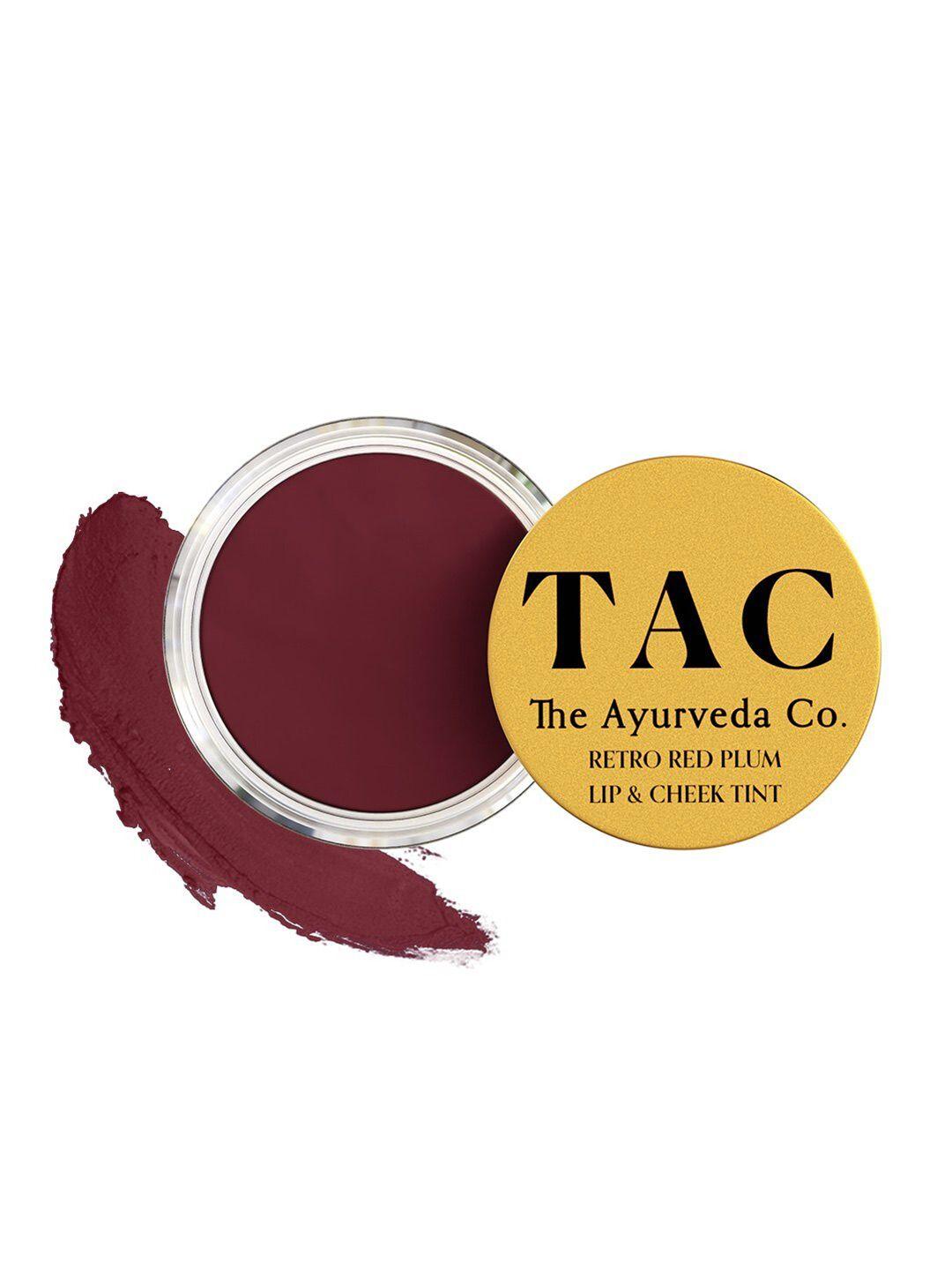 tac - the ayurveda co. retro red pulp lip & cheek tint with shea butter