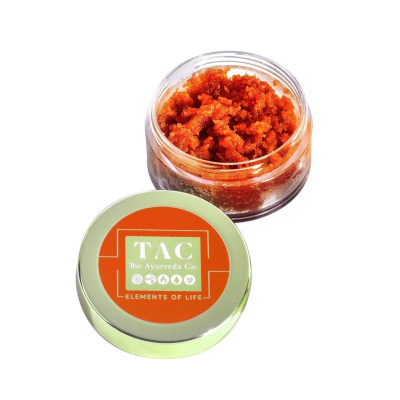 tac - the ayurveda co. vitamin c & e lip scrub, exfoliate, moisturize & reduce lip pigmentation