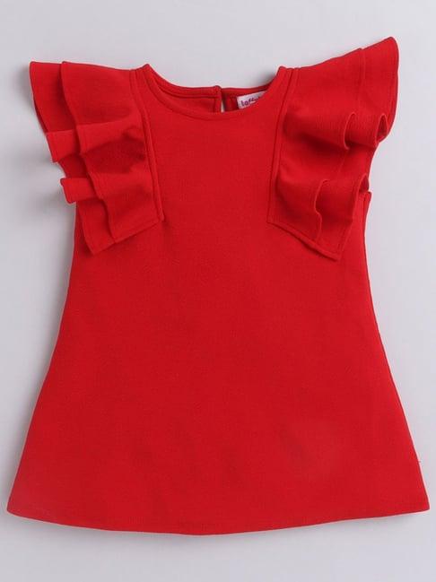 taffy kids red fitted fit dress