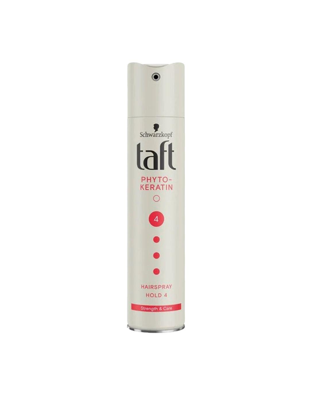 taft phyto keratin hair 4 hair spray for strength & care - 250 ml