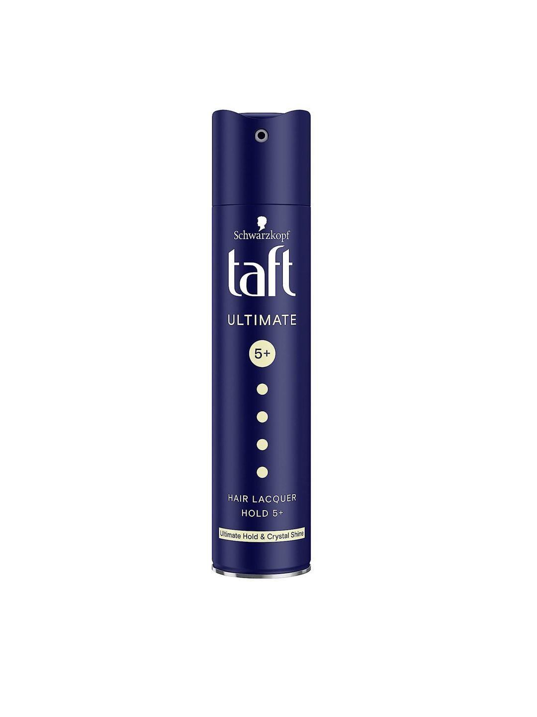 taft ultimate hold & crystal shine hair lacquer - 250ml