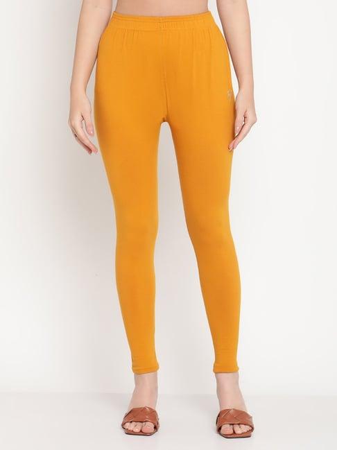 tag 7 mustard cotton leggings