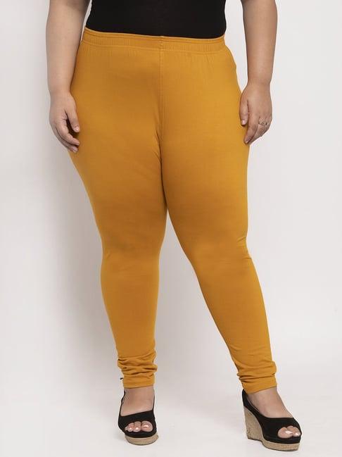 tag 7 mustard cotton plus size leggings
