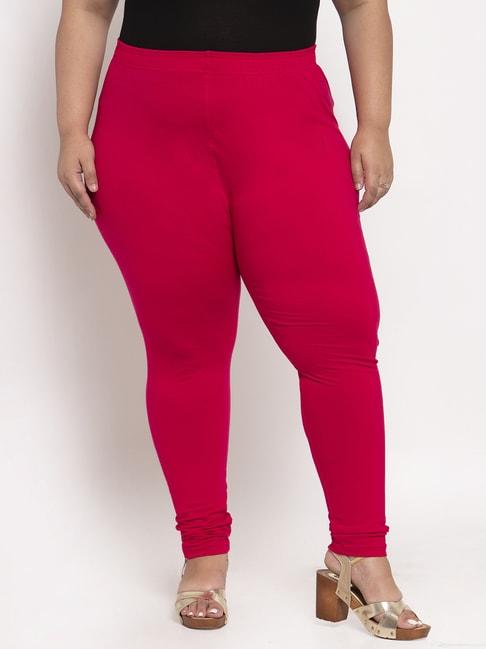tag 7 pink cotton plus size leggings
