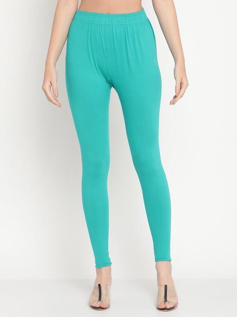 tag 7 turquoise cotton leggings